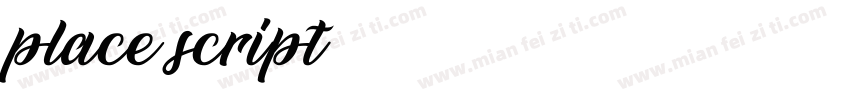 place script字体转换